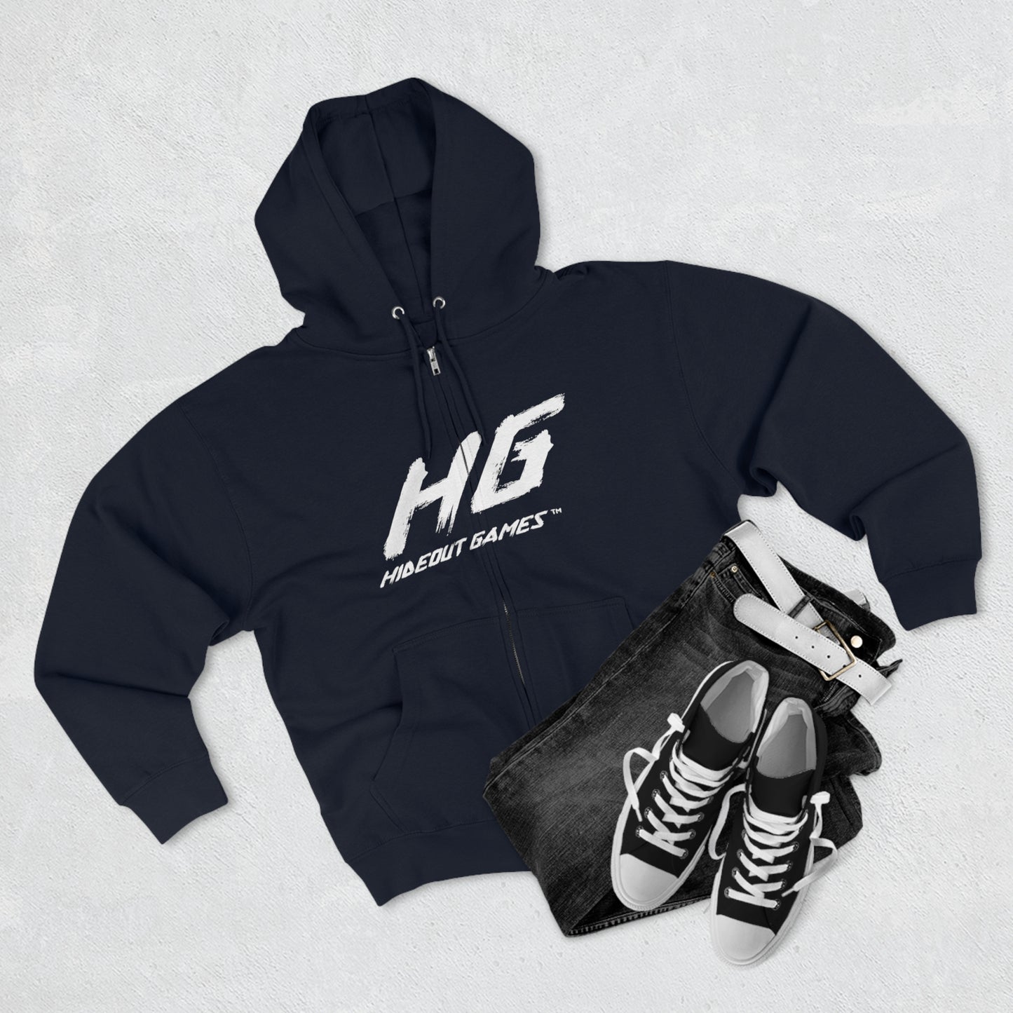 Hideout Games Unisex Zip Hoodie