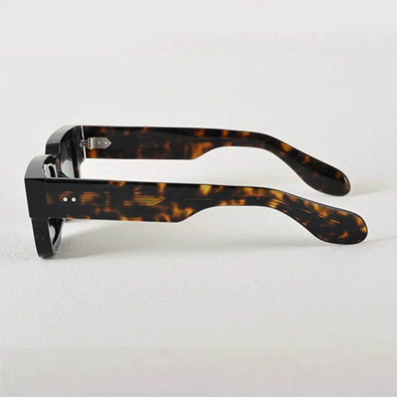 Top quality rectangular sunglasses for men and women acetate black glasses non-mainstream fashion small frame sunglasses