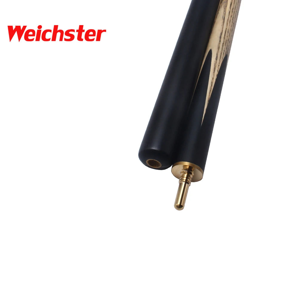 Weichster Hand Spliced 3/4 Jointed Snooker Cue with Case Extension Mini Butt Glove