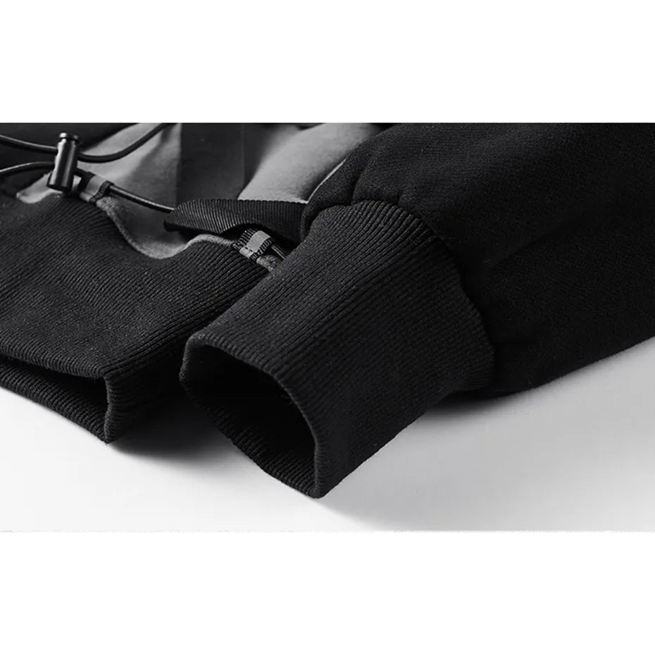 ELKMU Techwear Hoodie – Streetwear Hip Hop Pullover