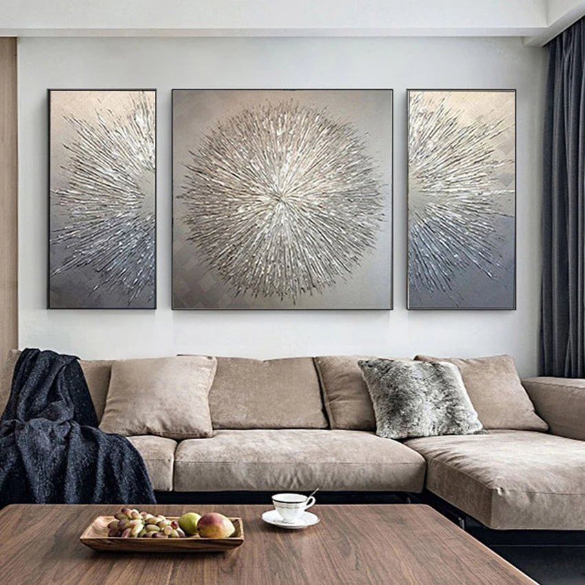 Modern Abstract Golden Mountain Landscape Oil Paintings - Unframed Canvas Art for Room Decor