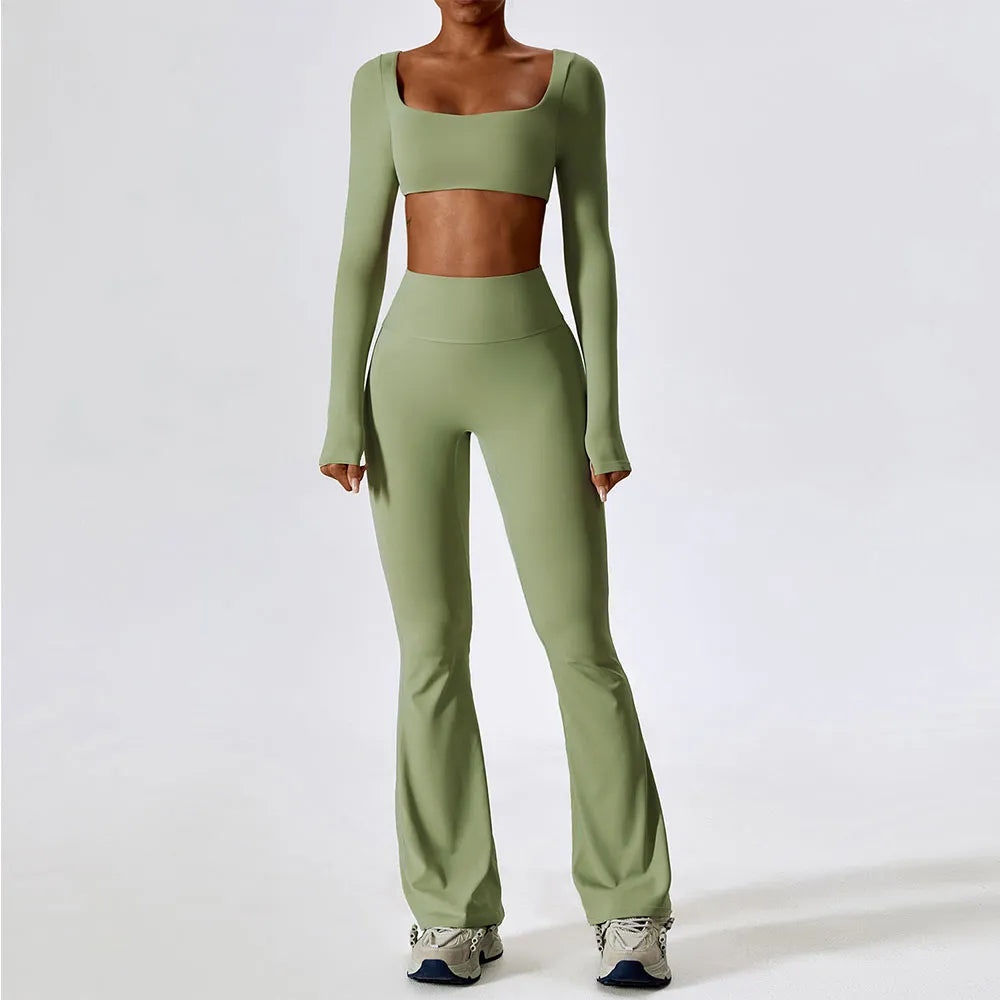 Yoga Set 2 PCS Seamless Women Sportswear - Athletic Wear for Fitness