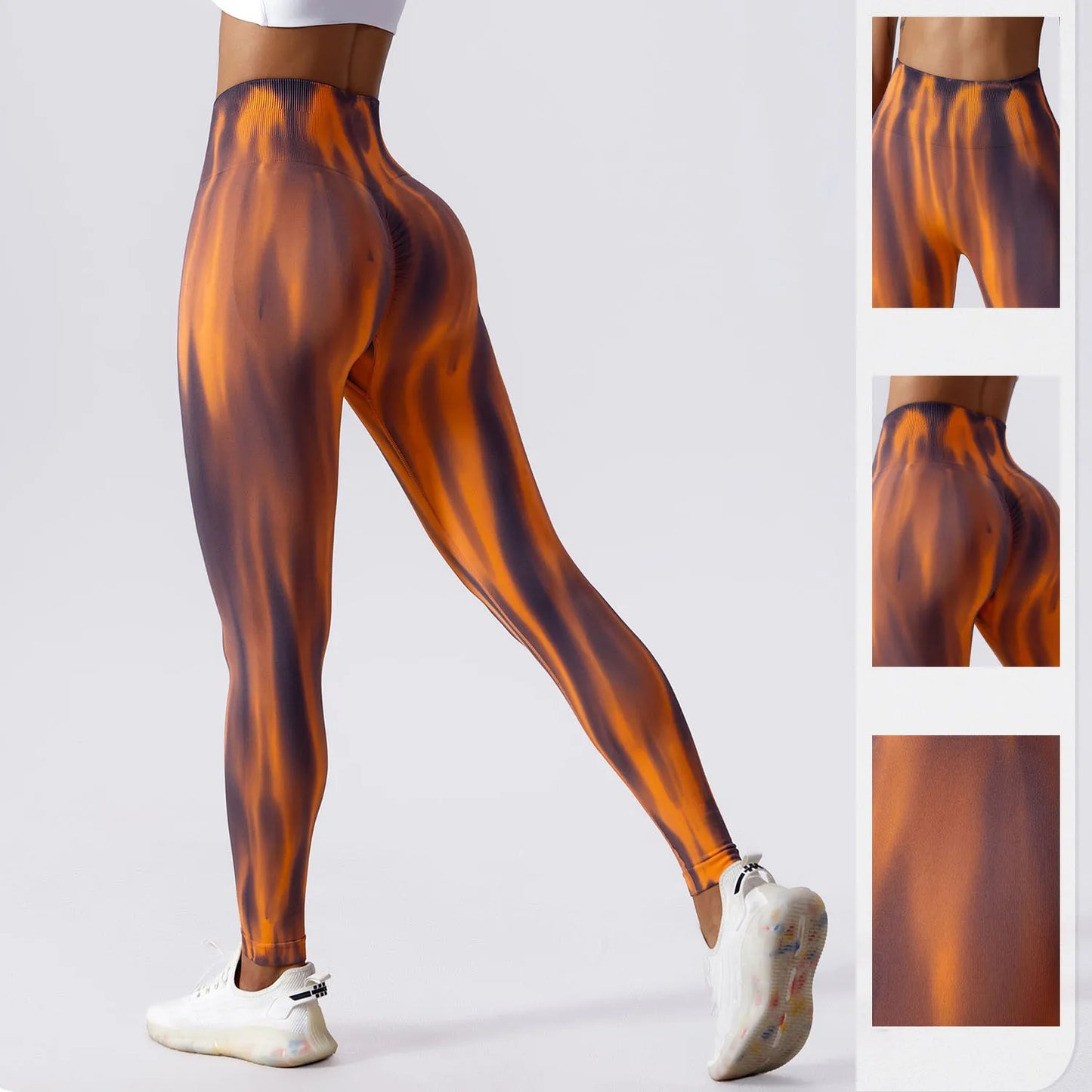 Tie-Dye Yoga Pants Gym Leggings - Women's Seamless Sports Leggings