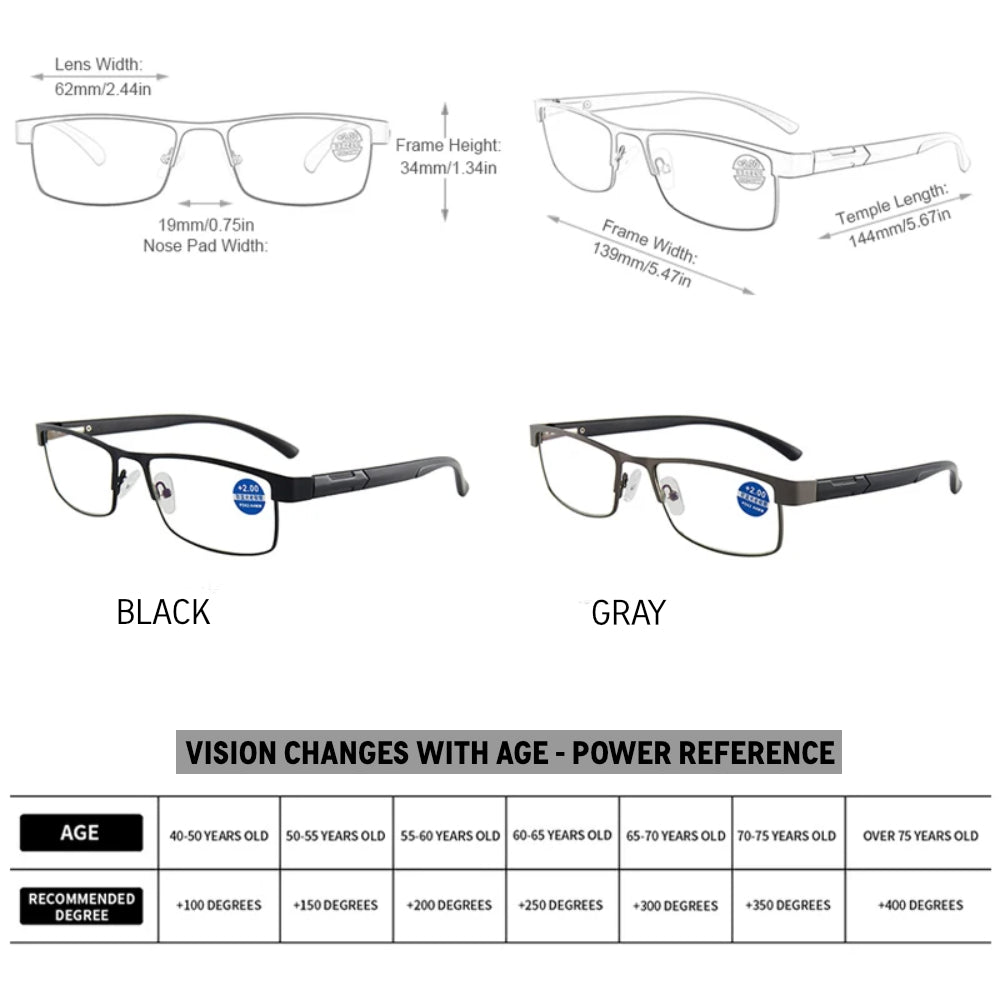 Discover a perfect blend of functionality and style with our MDOD Photochromic Reading Glasses.