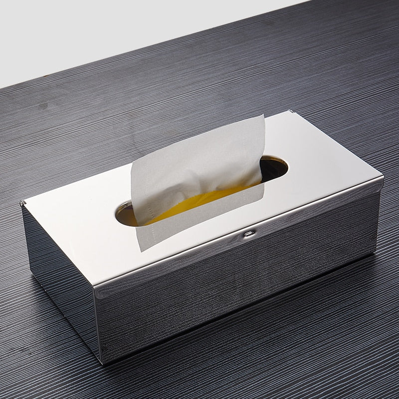 Keep Your Space Tidy with our Selection of Tissue Boxes in Matte Black, Silver, and Gold Finishes