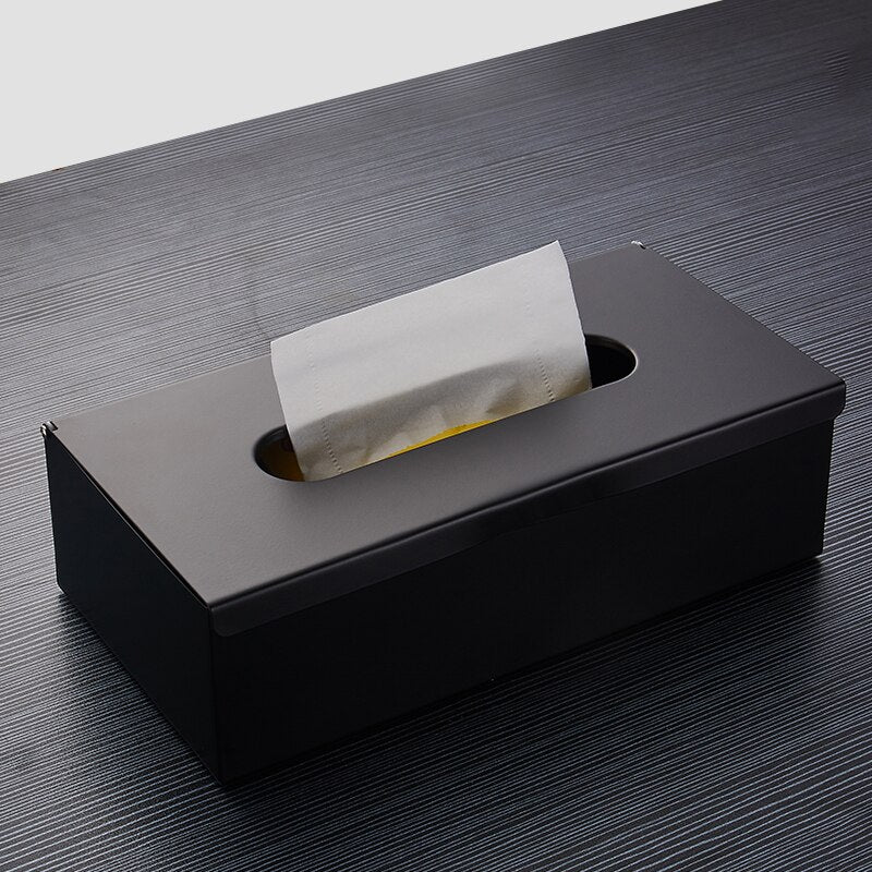 Keep Your Space Tidy with our Selection of Tissue Boxes in Matte Black, Silver, and Gold Finishes