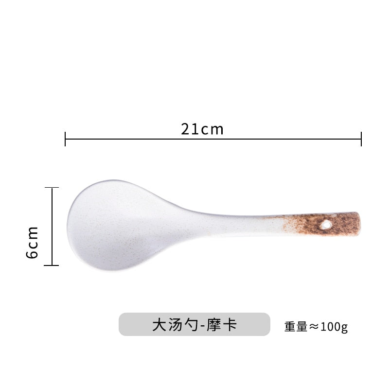 Japanese Ramen Bowl. Ceramic Household Salad Tableware