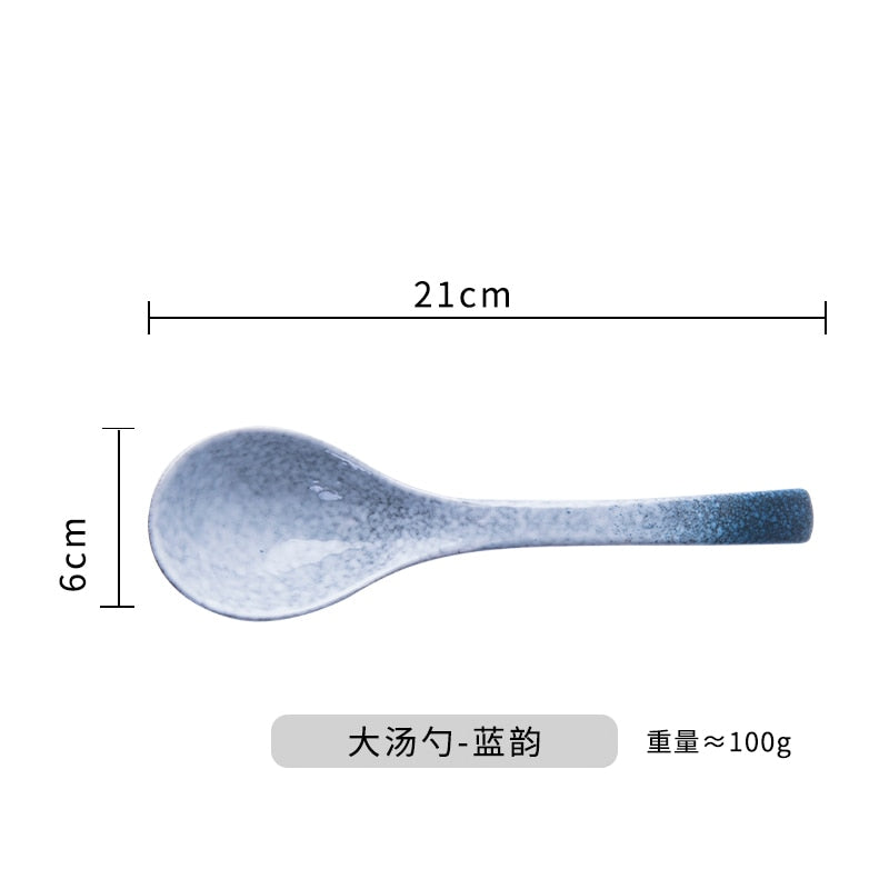Japanese Ramen Bowl. Ceramic Household Salad Tableware