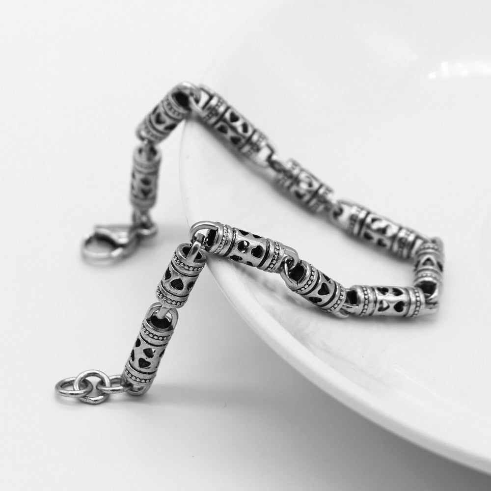 Vintage Sterling Silver Bracelet 20 cm Chain Hand Jewelry