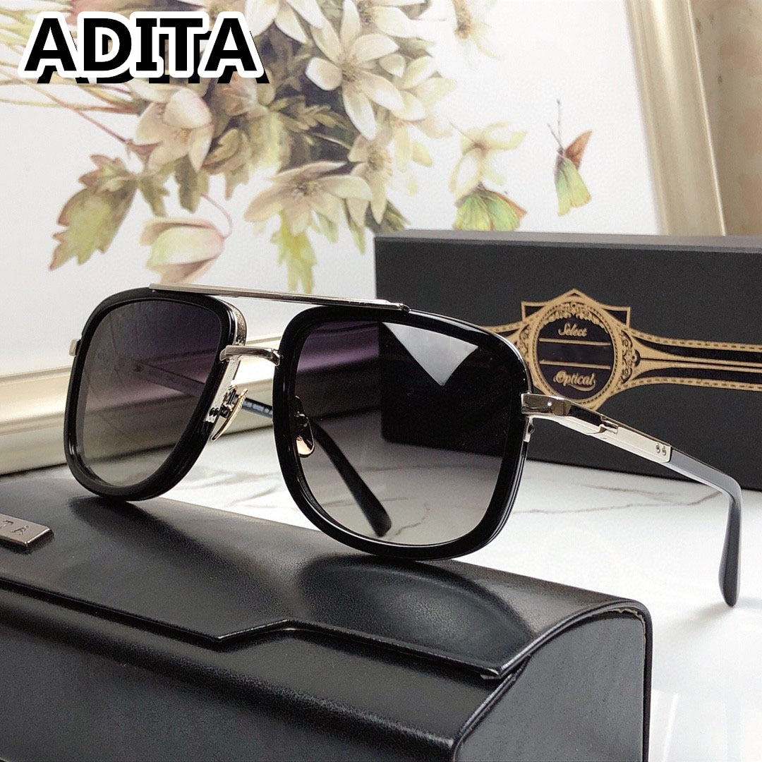 ADITA MACH ONE DRX-20300: Titanium Aviator Style Sunglasses for Men and Women
