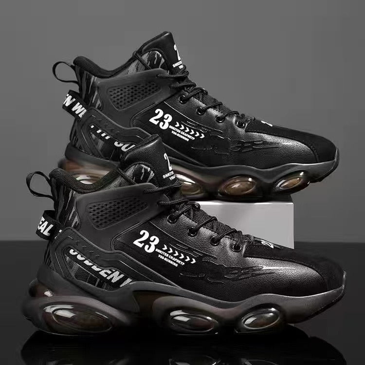 Topvivi Winter Men's Ravr Waterproof Sneakers: Leather Casual Shoes with Plush Warm Lining