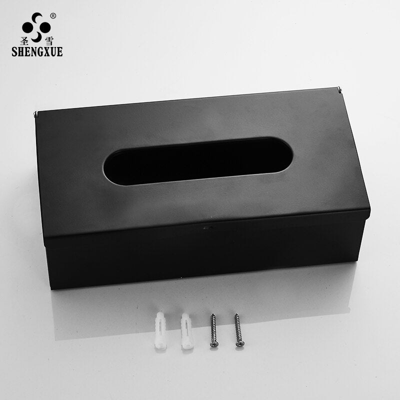 Keep Your Space Tidy with our Selection of Tissue Boxes in Matte Black, Silver, and Gold Finishes