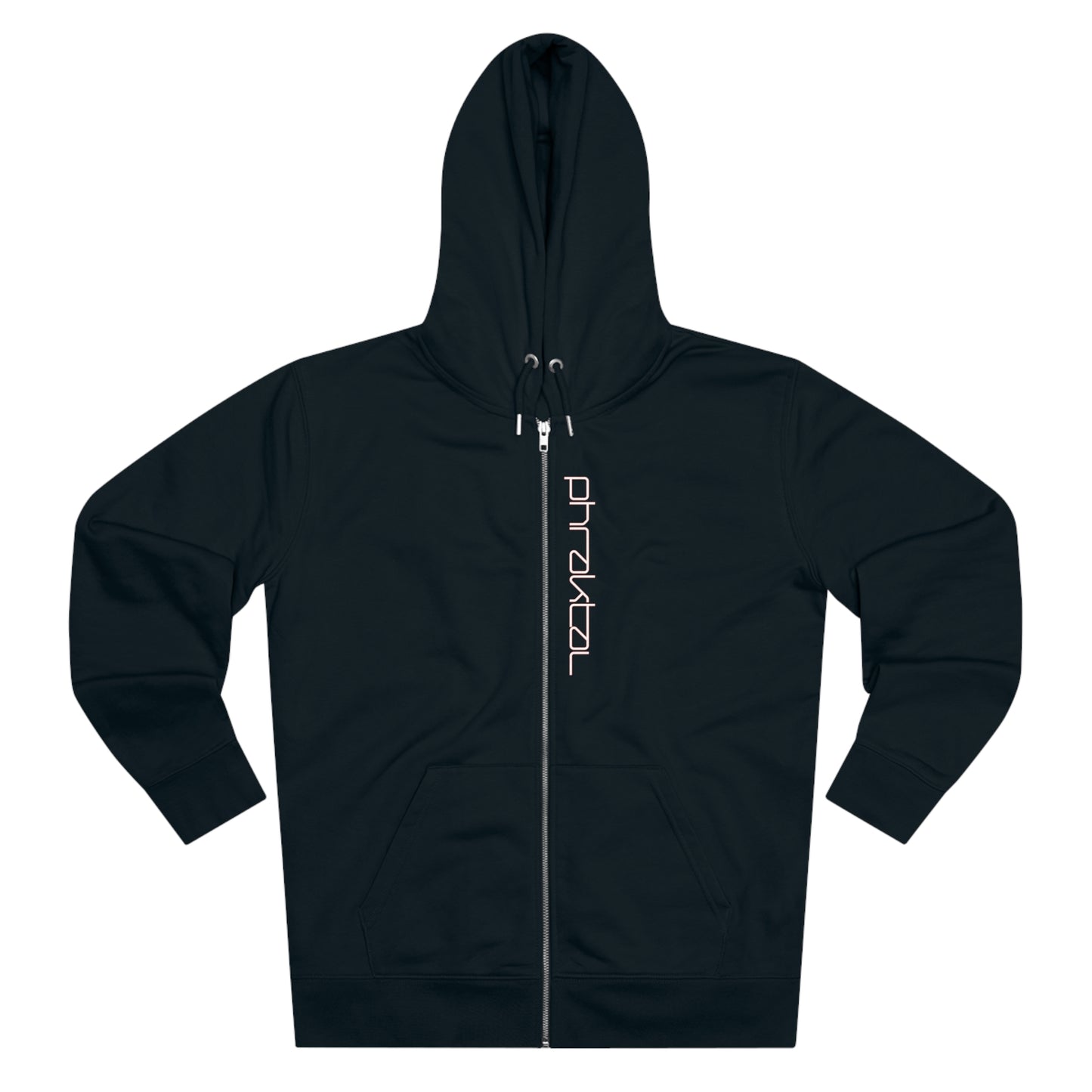 Elevate Your Eco-Fashion Game with the Phraktal Men's Zip Hoodie