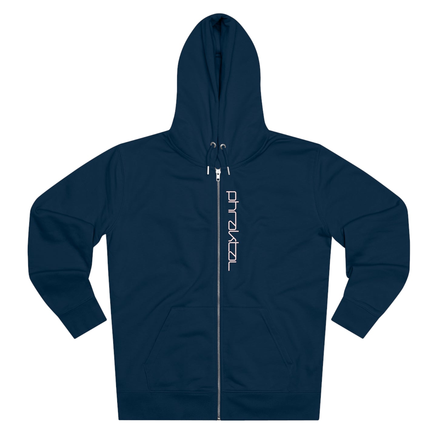 Elevate Your Eco-Fashion Game with the Phraktal Men's Zip Hoodie
