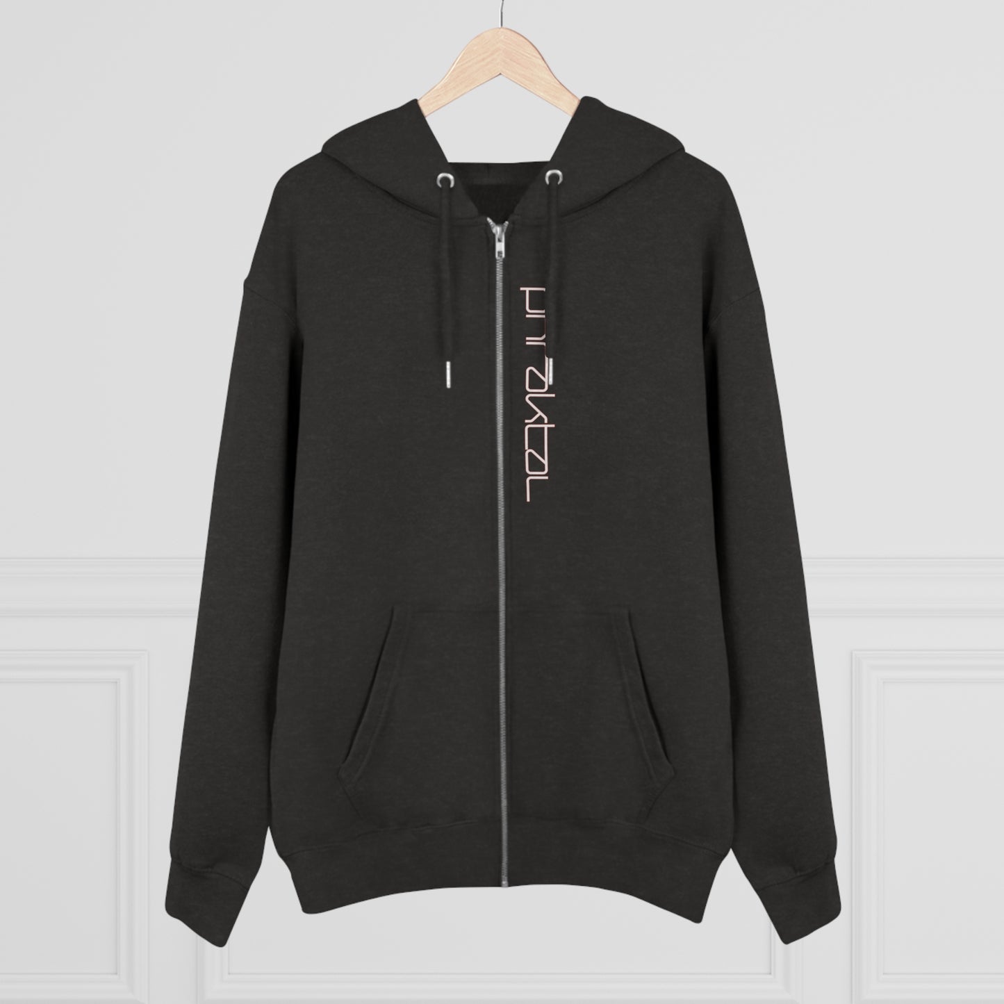 Elevate Your Eco-Fashion Game with the Phraktal Men's Zip Hoodie