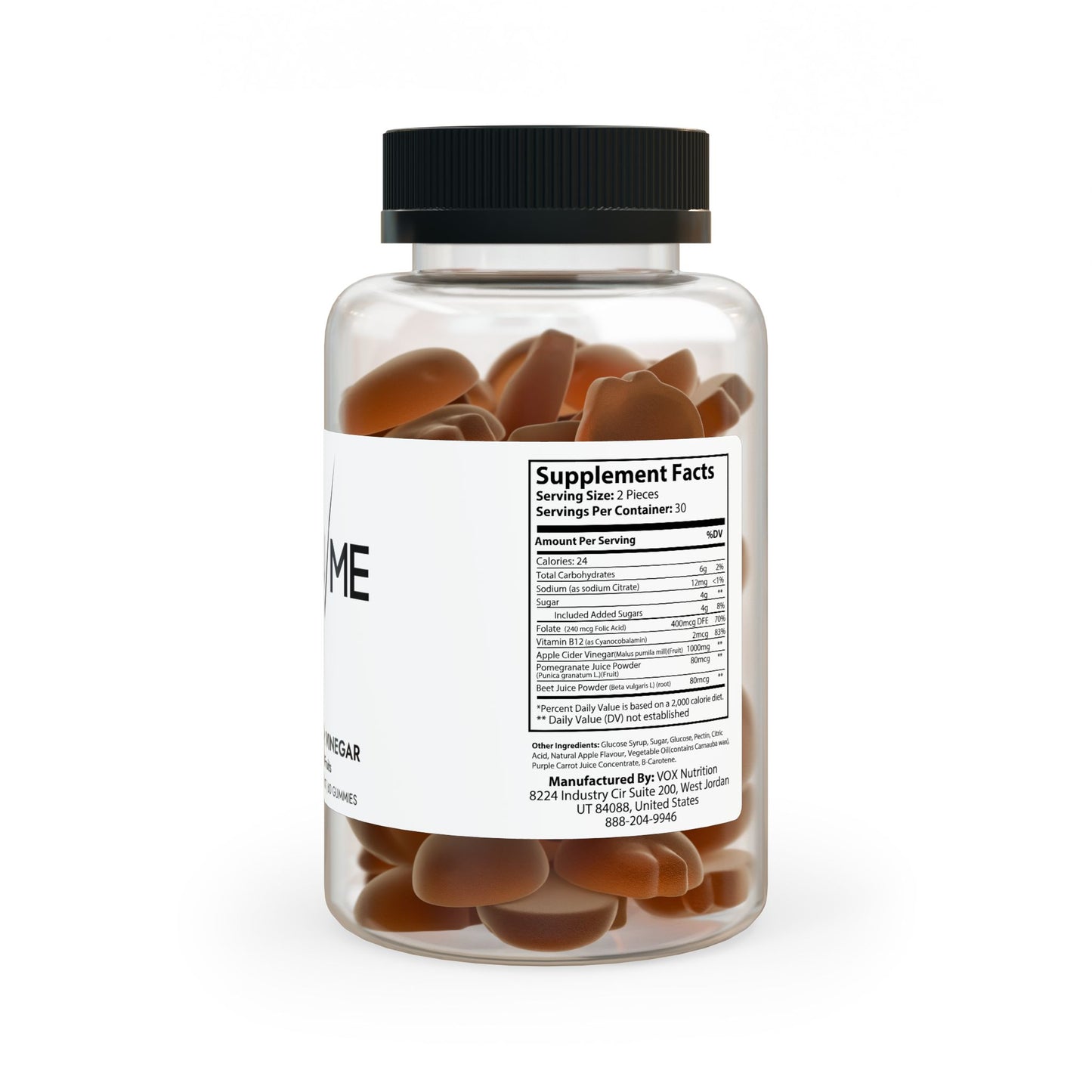 Apple Cider Vinegar Gummies (60 Gummies)