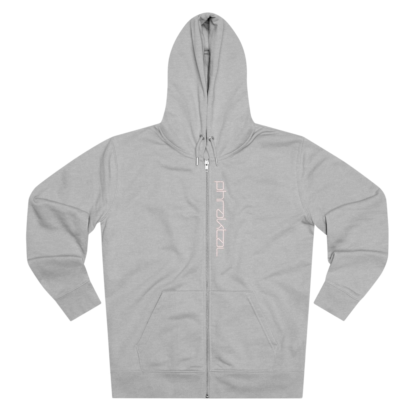 Elevate Your Eco-Fashion Game with the Phraktal Men's Zip Hoodie