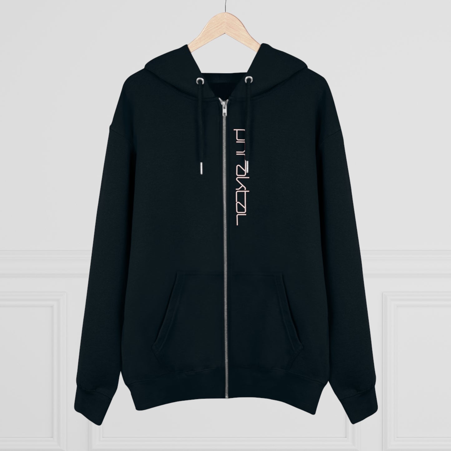 Elevate Your Eco-Fashion Game with the Phraktal Men's Zip Hoodie
