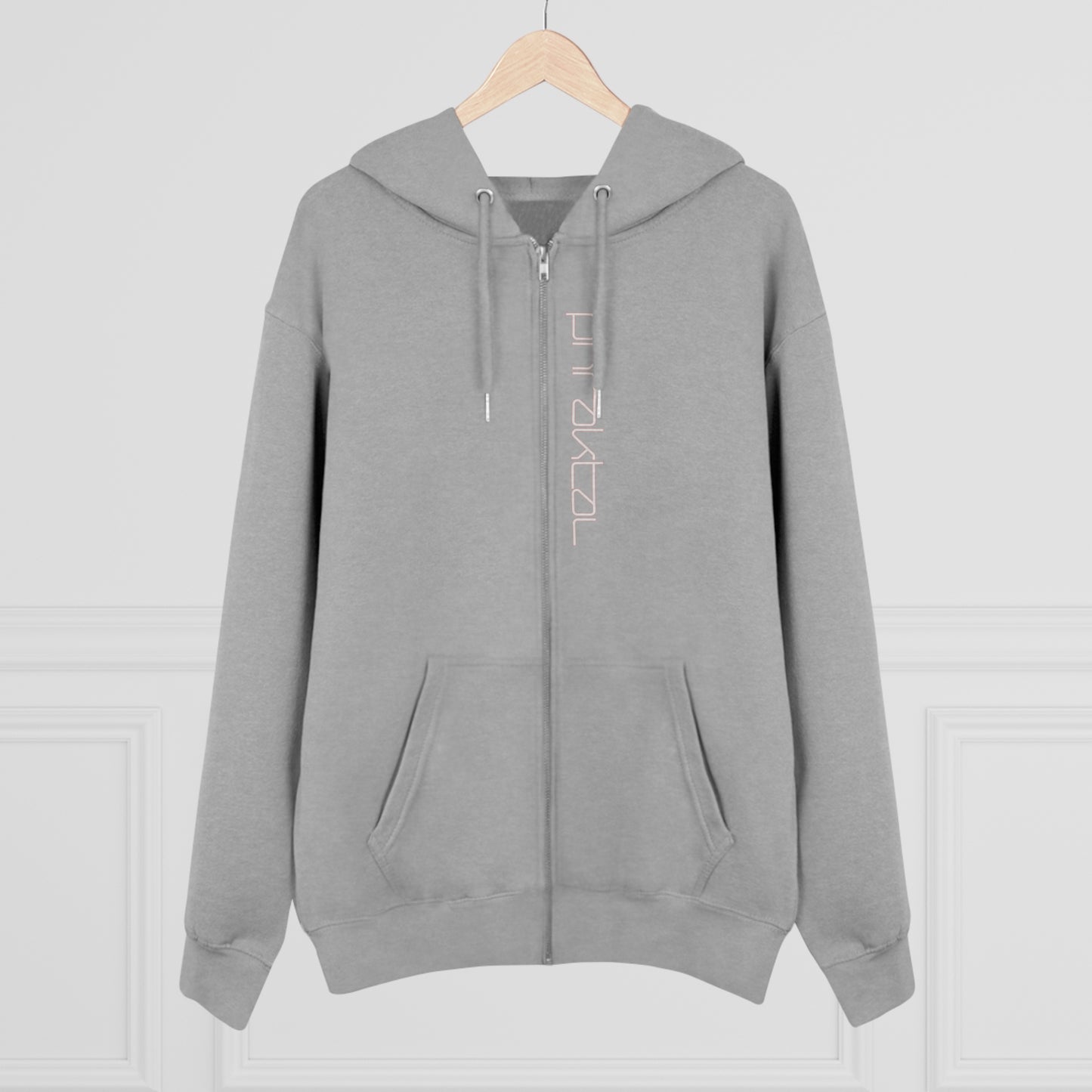 Elevate Your Eco-Fashion Game with the Phraktal Men's Zip Hoodie