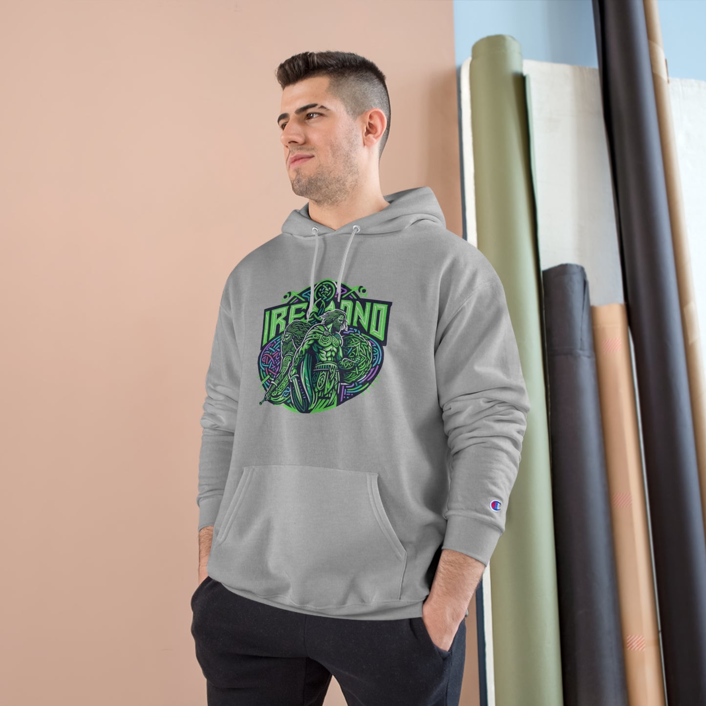 Rep Your Irish Pride in Eco-Comfort: Champion Celtic Legends Hoodie