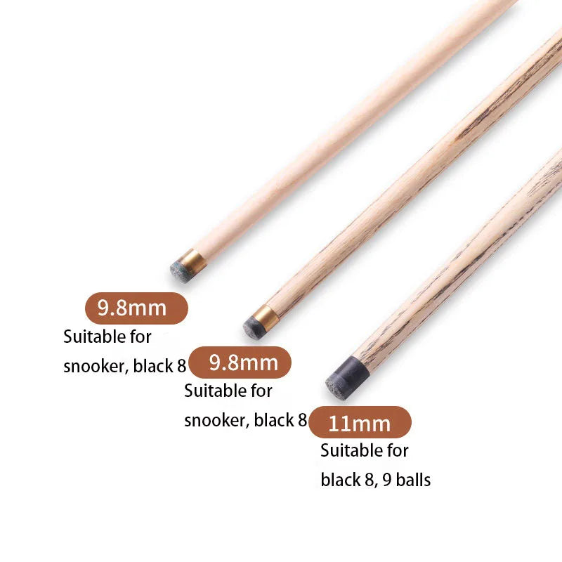 CUPPA 813 Ash Snooker Pool Cue Stick Case Set 9.8mm/11mm Black