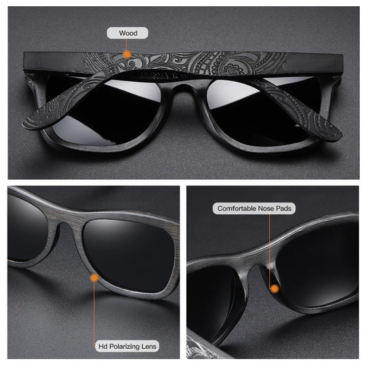 GM Unisex Classic Sunglasses, Polarized Vintage Eyewear