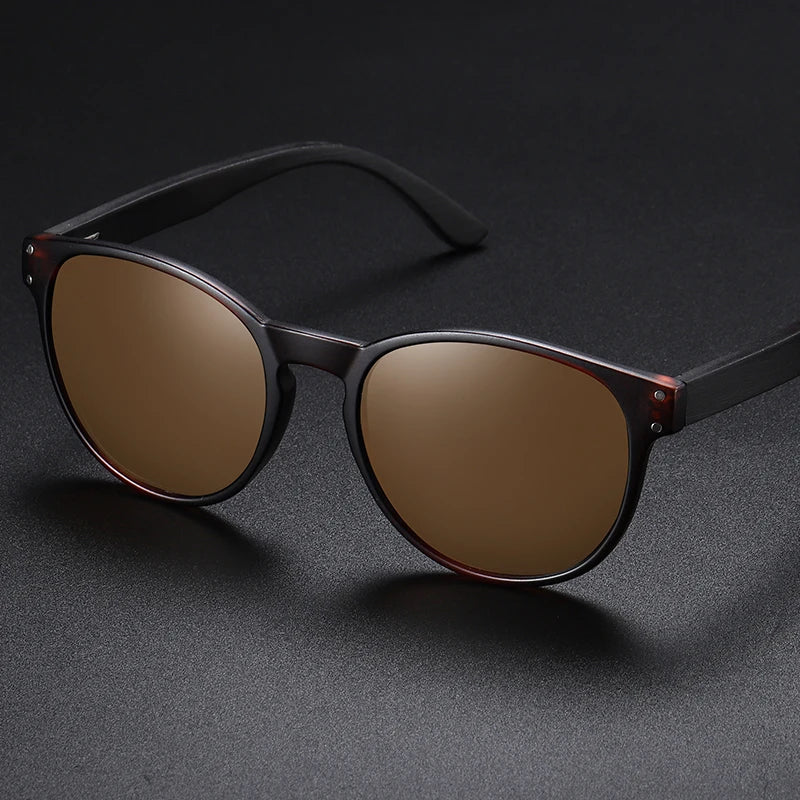 GM Unisex Polarized Wooden Sunglasses