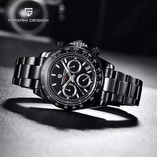 PAGANI PD-1644 Black Men's Quartz Watch