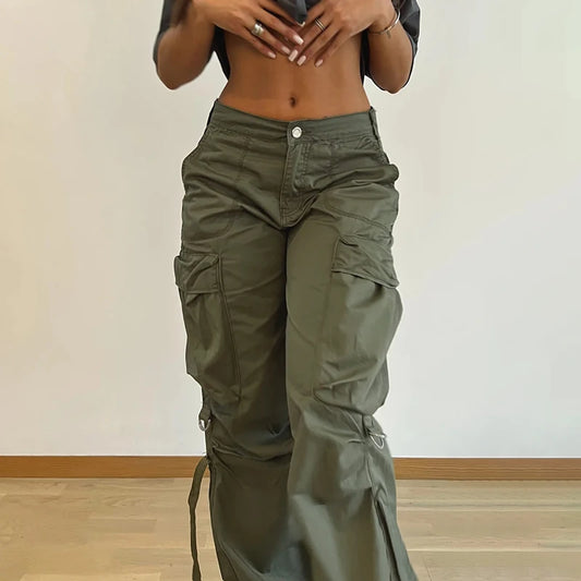 Rockmore Cargos Style Parachute Pants Trousers Casual Streetwear