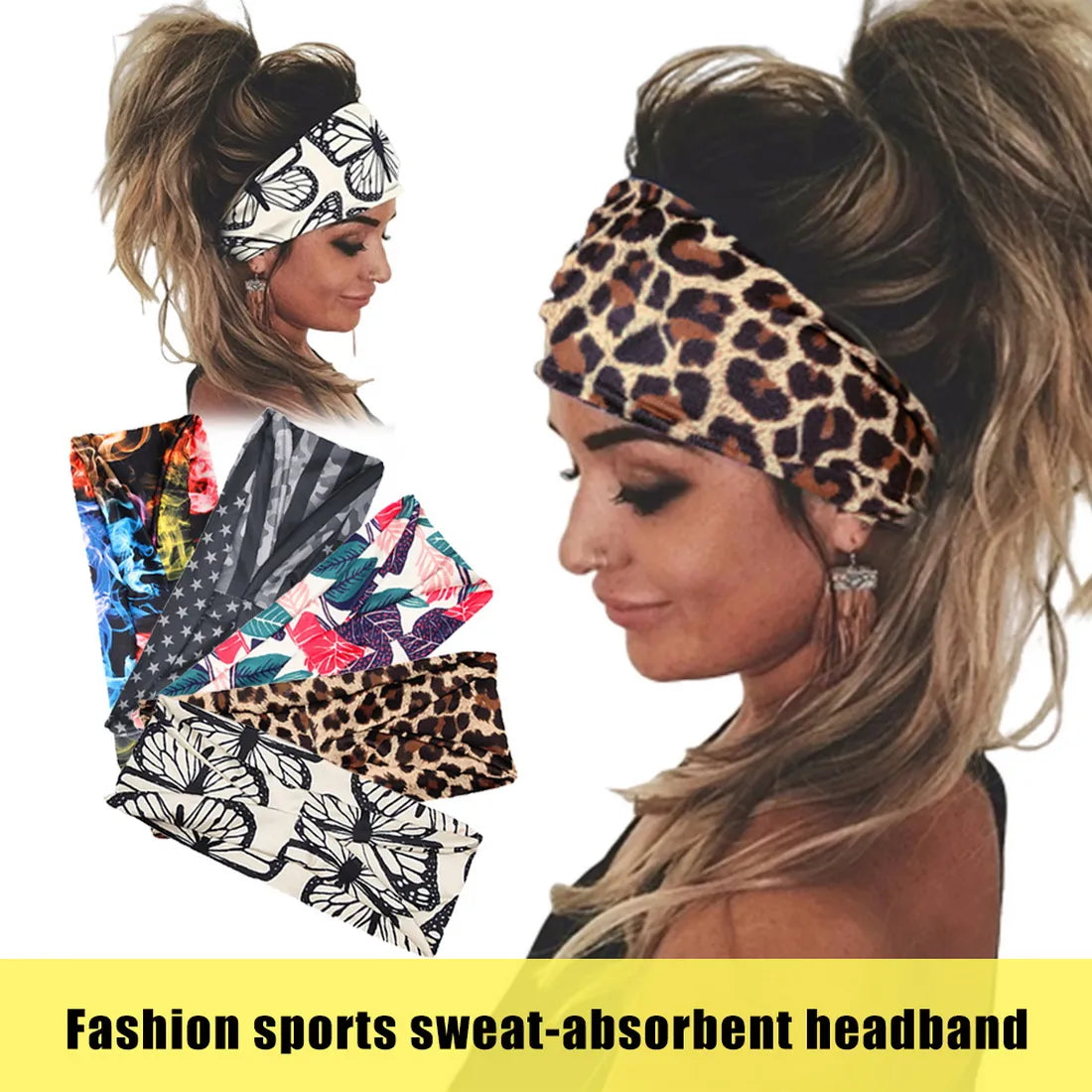 Introducing our Tie Dye Cycling Yoga Sport Sweat Headband, the perfect accessory for your active lifestyle!