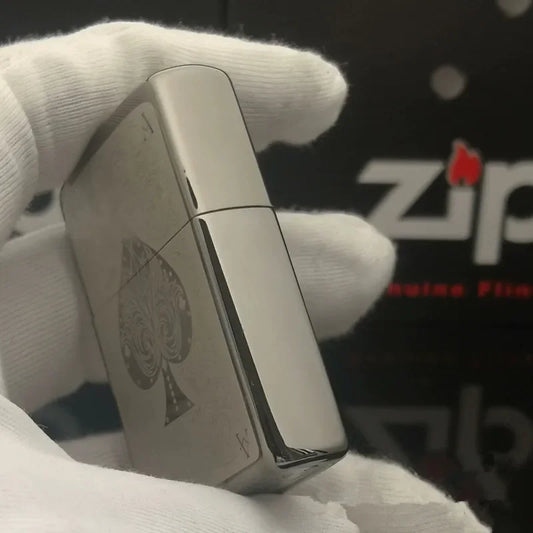 Zippo Lighter Ace of Black Spades Stylish Cooper Collection in box
