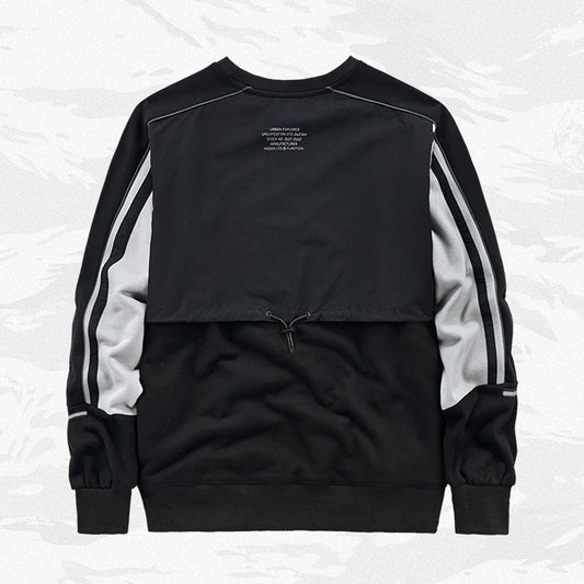 Techwear Sports Streetwear Hip Hop Pullover. Oversized Casual Sweatshirt, Loose Cotton