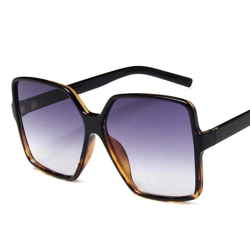 Fashion Women Oversize Sunglasses: Gradient Elegance, UV400 Protection