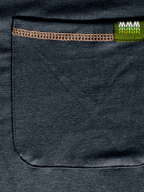 HENLEY Men's Colour Block Knitted Long Sleeve T-Shirt