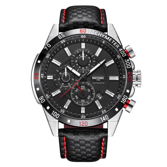 BOYZHE Men's Sports Watch: Waterproof Mechanical Timepiece for Active Men
