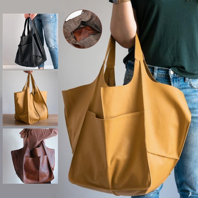 Faux Leather Stylish Shoulder Bag