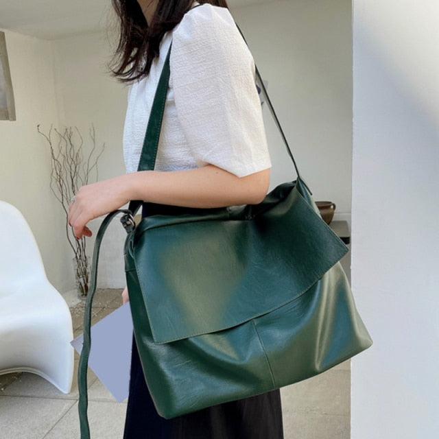 Faux Leather Stylish Shoulder Bag