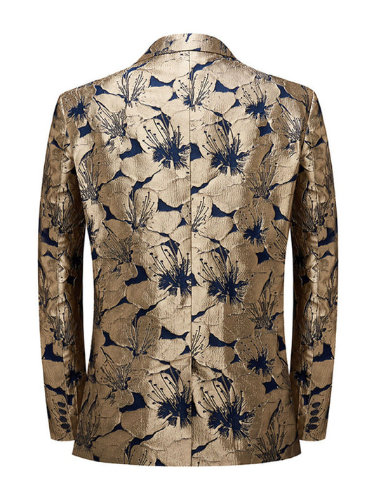 Men's Flamboyant Blazer, Slim Suit Jacket