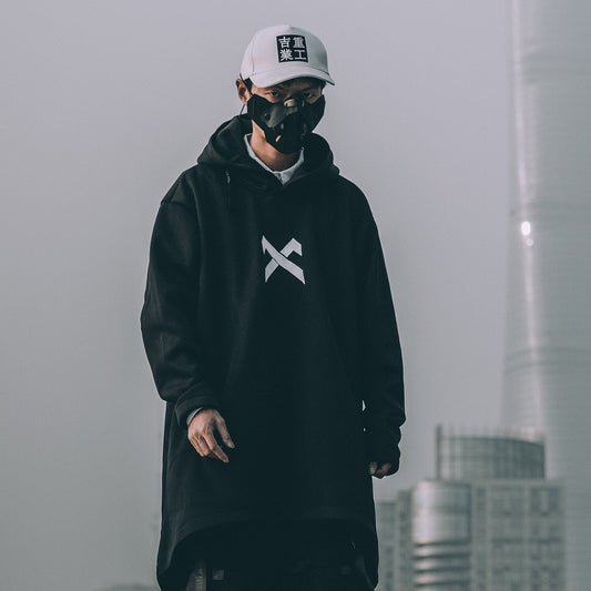 Embroidered Hip Hop Long Jacket Men Casual Streetwear. Harajuku, Trench Coat