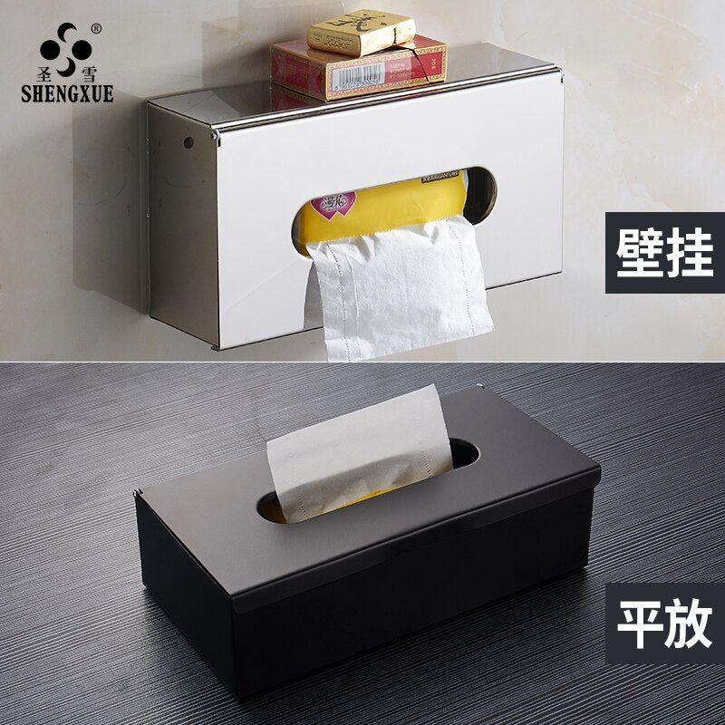 Keep Your Space Tidy with our Selection of Tissue Boxes in Matte Black, Silver, and Gold Finishes