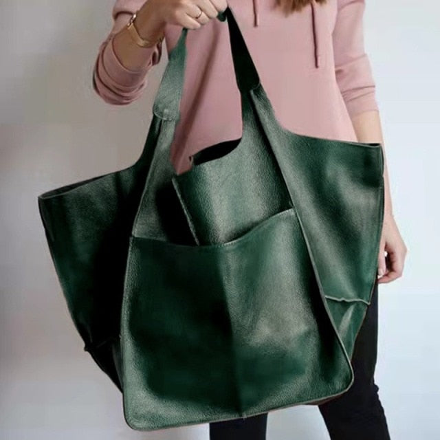 Faux Leather Stylish Shoulder Bag