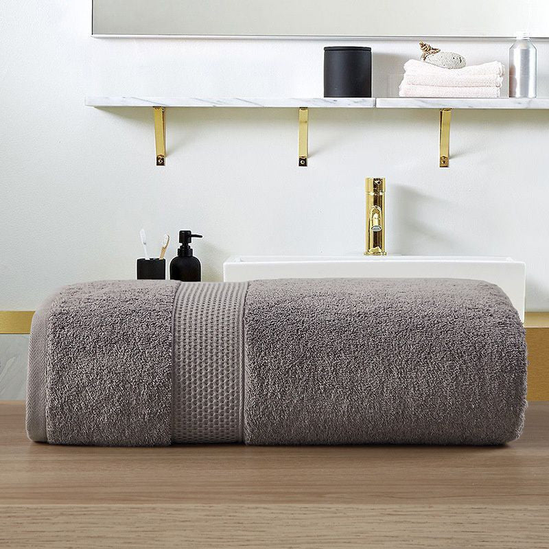 Large and Thick Pure Cotton Bath Towel for Adults