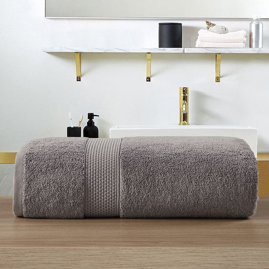 Large and Thick Pure Cotton Bath Towel for Adults